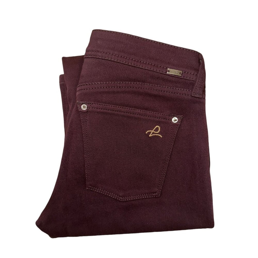 DL1961 Emma Leggings Pants Womens 26 28 4 Way Stretch 360 Comfort Red Rosewood